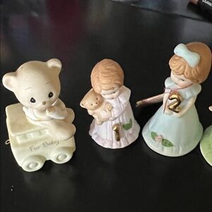 Precious Moments Bear and Doll Figurine Set